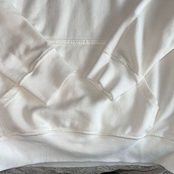 Friends Womens Pullover Hoodie Sweatshirt Long Sleeve Drawstring White Small - Picture 5 of 7